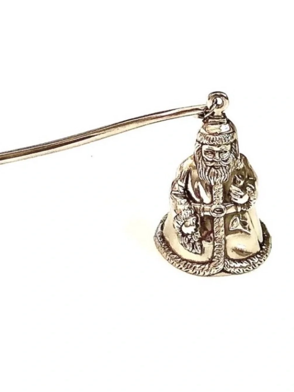 NWT GODINGER Silver Treasures Santa Claus Candle Snuffer Christmas Collectible
